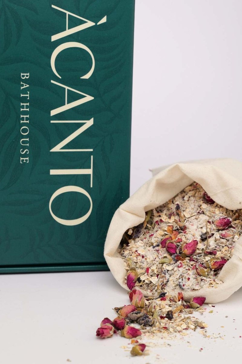 Dettaglio del filtro Iride con avena, cocco e boccioli di rosa